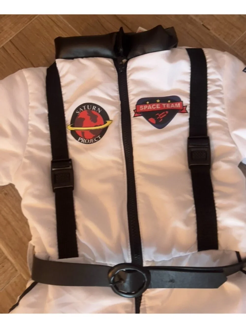 Halloween ASTRONAUT Costume CHILD Sz M(5-6) 3-Pc Belted SPACE TEAM Saturn Lunar
